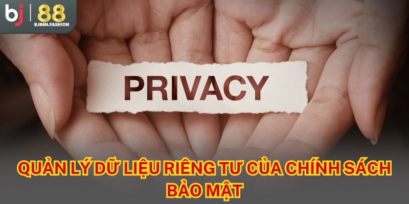 Quản lý dữ liệu riêng tư của chính sách bảo mật