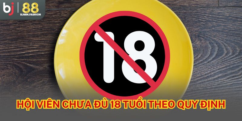 Hội viên chưa đủ 18 tuổi theo quy định